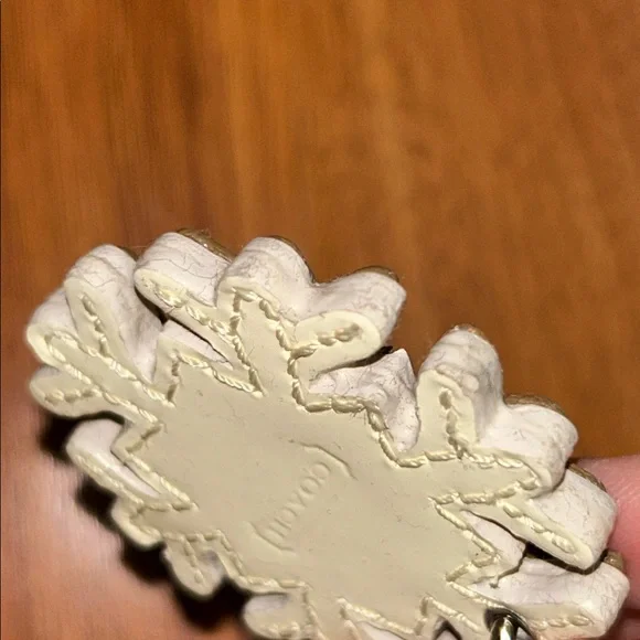 Coach Snowflake ❄️ Leather Keychain Bag Charm - Picture 14 of 14